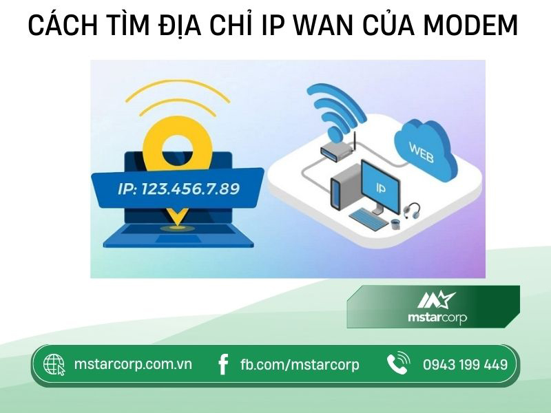 Cách tìm địa chỉ IP WAN của modem