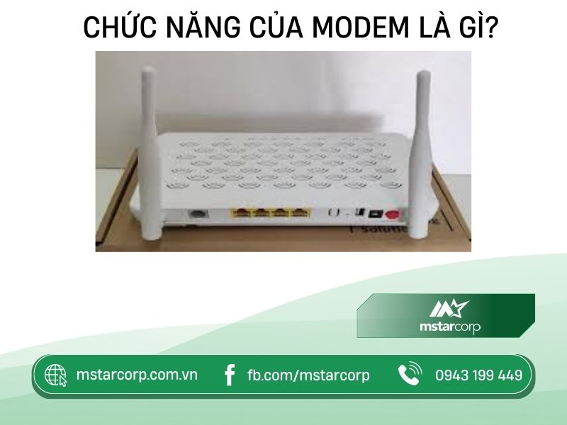 Chức năng của Modem là gì?