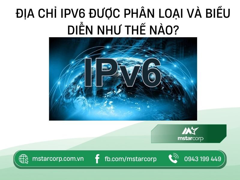 Địa chỉ IPv6 được phân loại và biểu diễn như thế nào?