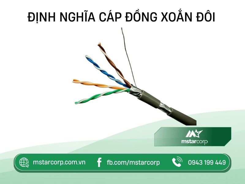 Định nghĩa cáp đồng xoắn đôi