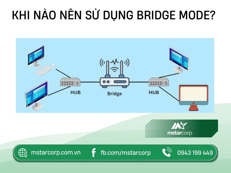 Khi nào nên sử dụng Bridge mode