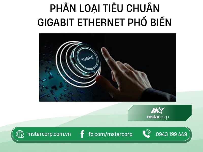 Phân loại tiêu chuẩn Gigabit ethernet phổ biến