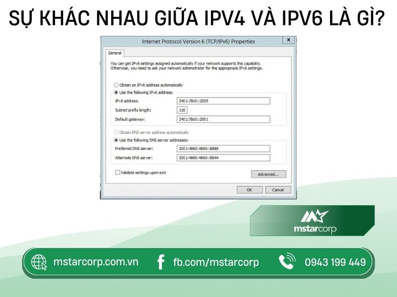 Sự khác nhau giữa IPv4 và IPv6 là gì?