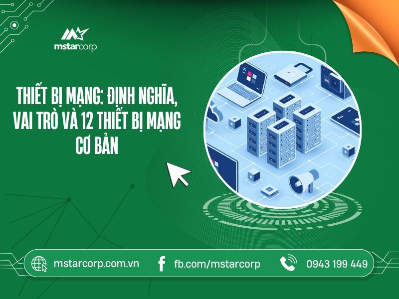 Thiết bị mạng: định nghĩa, vai trò và 12 thết bị mạng cơ bản