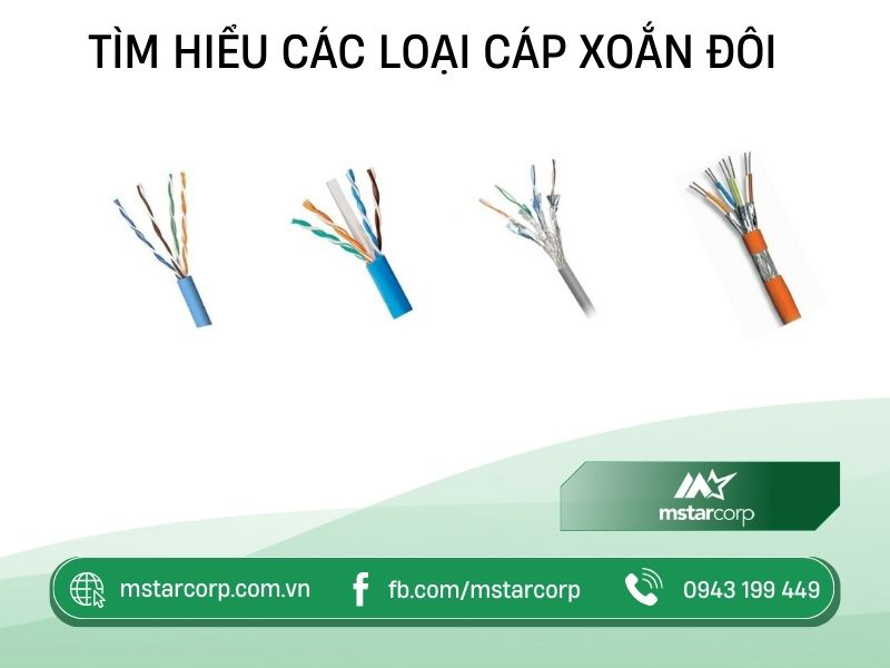 Tìm hiểu các loại cáp xoắn đôi