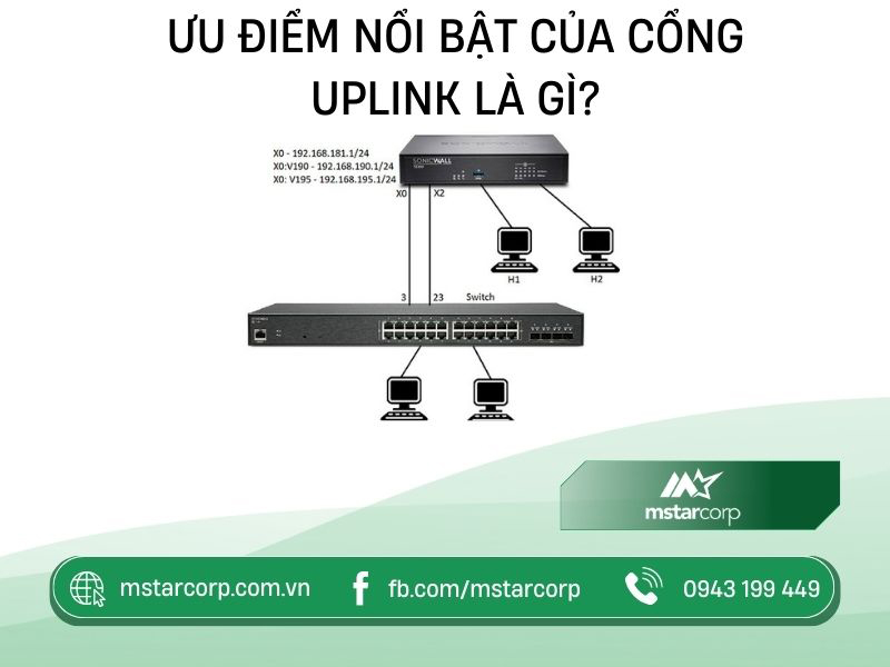 Ưu điểm nổi bật của cổng uplink là gì?