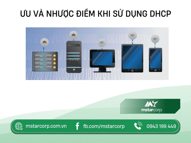 Ưu và nhược điểm khi sử dụng DHCP