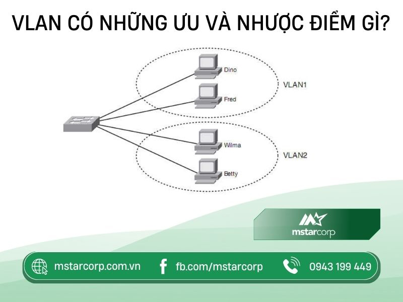 VLAN có những ưu và nhược điểm gì