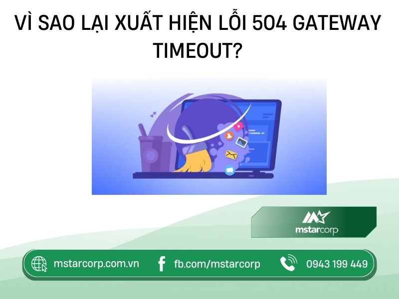 Vì sao lại xuất hiẹn lỗi 504 Gateway Timeout