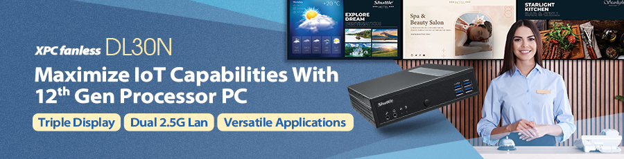 Tối ưu hóa năng lực IoT với máy tính mini Shuttle XPC slim DL30N