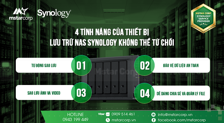 Thiết bị lưu trữ NAS Synology - Giải pháp lưu trữ dữ liệu cá nhân an toàn, hiệu quả