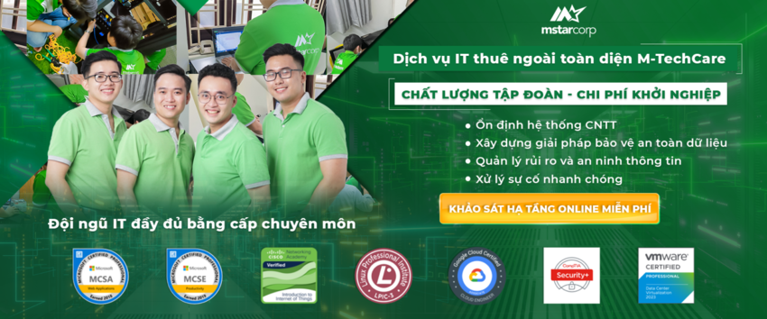 Dịch vụ IT thuê ngoài M-TechCare giúp bảo mật hệ thống mail server