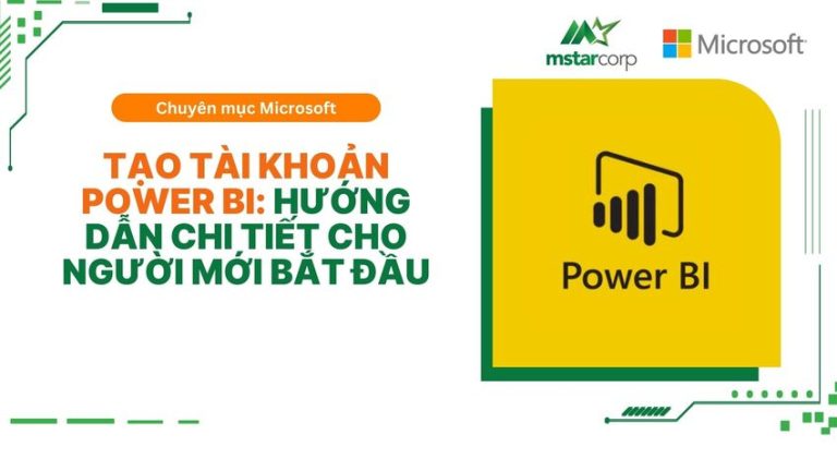 Tạo tài khoản Power BI