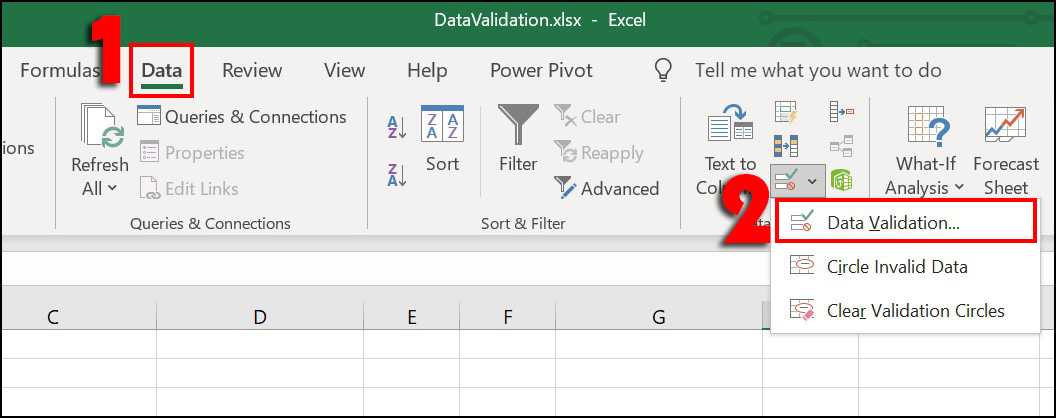 Sử dụng Data Validation giúp giới hạn giá trị nhập 