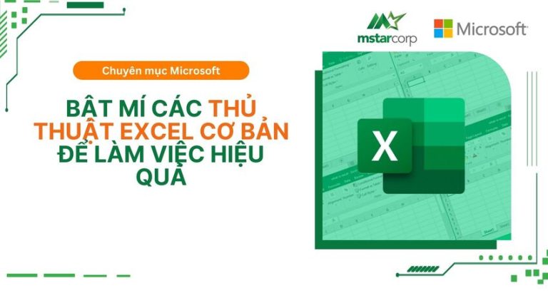 Thủ thuật excel cơ bản