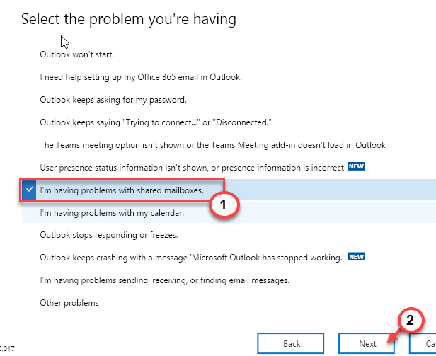 Khắc Phục Lỗi Outlook Cannot Log On Verify You Are Connected: Chạy Trợ lý hỗ trợ và phục hồi Microsoft