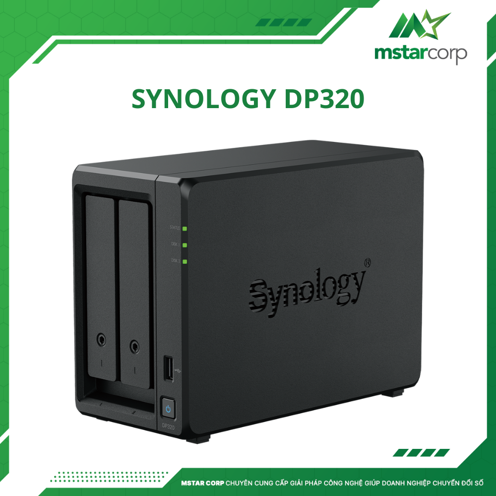 Synology DP320 được định vị là sản phẩm sao lưu chuyên dụng