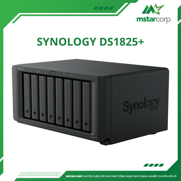 Thiết bị lưu trữ NAS Synology DS1825+ mặt bên trái