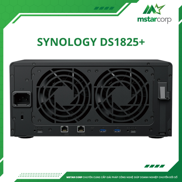 Thiết bị lưu trữ NAS Synology DS1825+ đằng sau