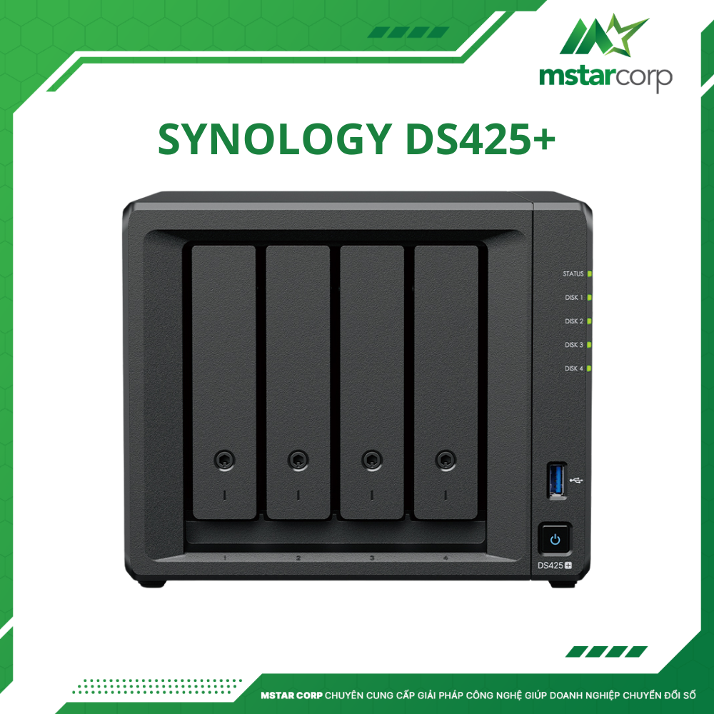 Thiết bị lưu trữ NAS Synology DS425+