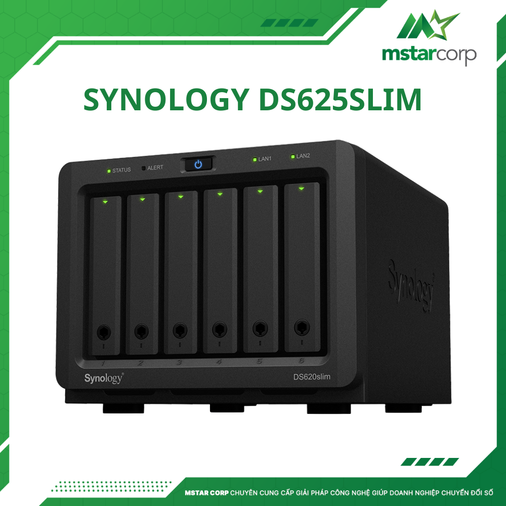 Thiết bị lưu trữ NAS Synology DS625slim