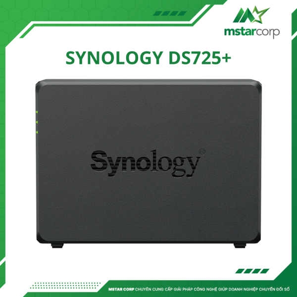 Thiết bị lưu trữ NAS Synology DS725+ trái