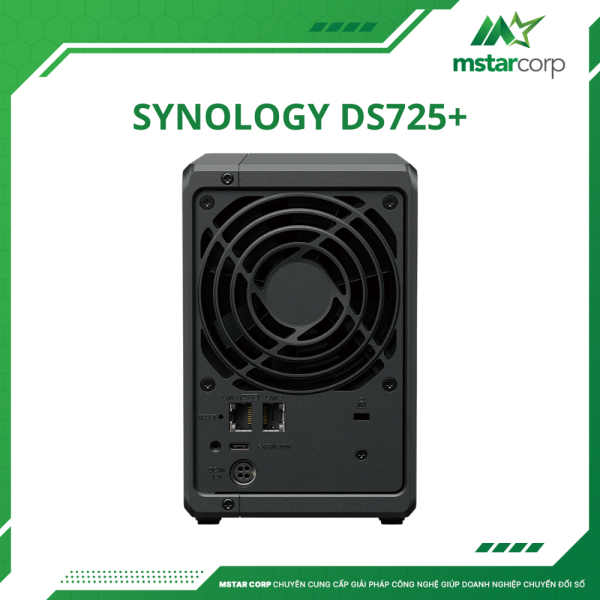 Thiết bị lưu trữ NAS Synology DS725+ sau