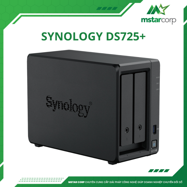Thiết bị lưu trữ NAS Synology DS725+ trên phải