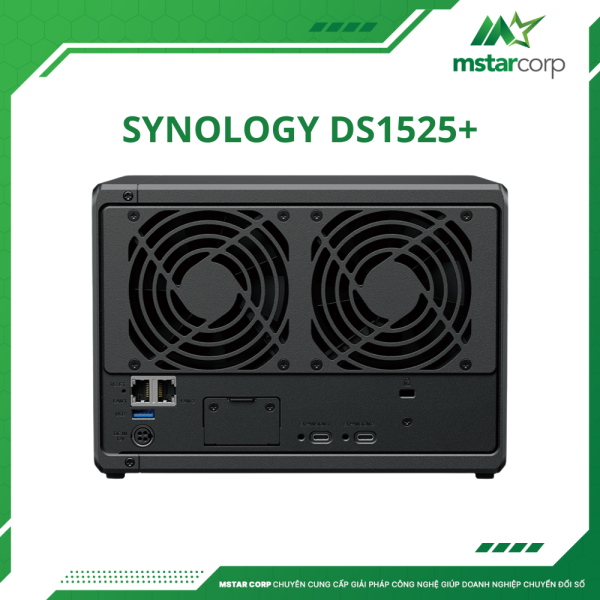 Thiết bị lưu trữ NAS Synology DS1525+ sau