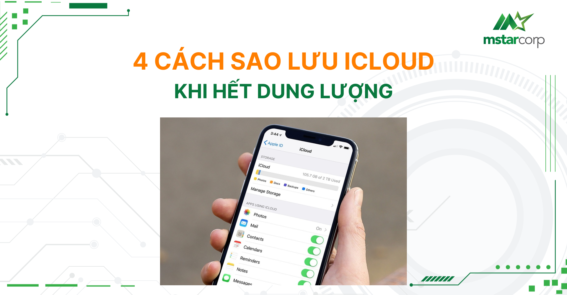 4 cách sao lưu iCloud khi hết dung lượng mới nhất 2025