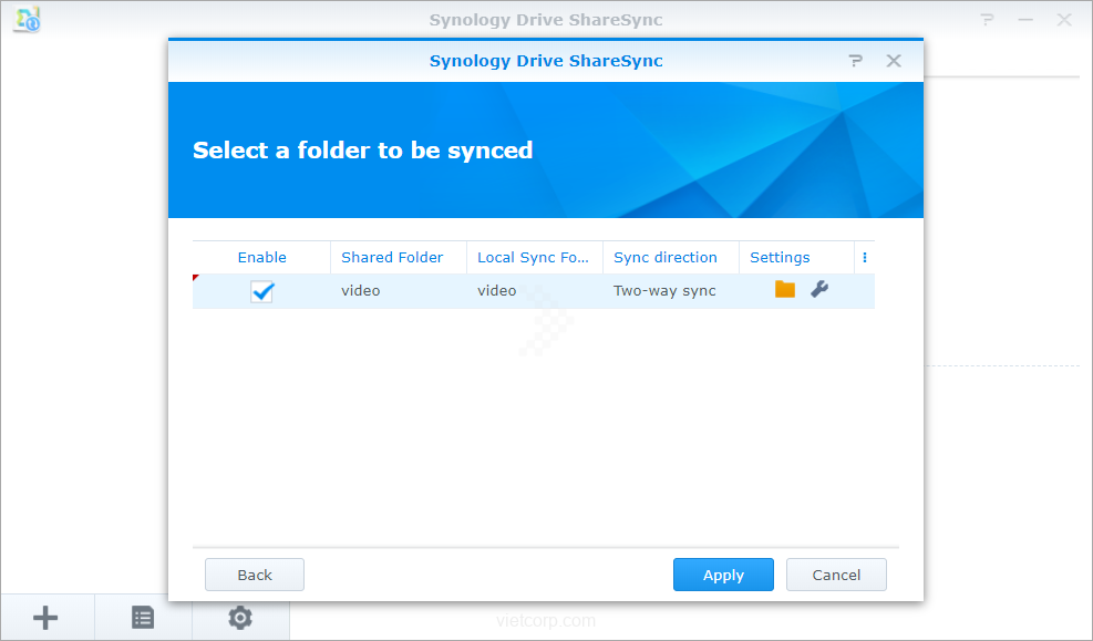 Đồng bộ dữ liệu giữa các NAS Synology bằng Synology Drive bước 3