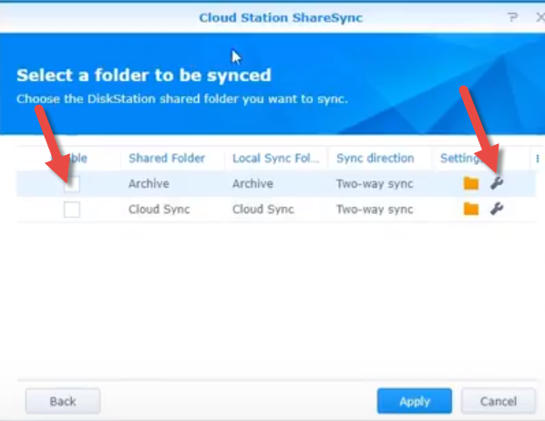 Đồng bộ dữ liệu giữa các NAS Synology bằng Cloud Station ShareSync - bước 4.1