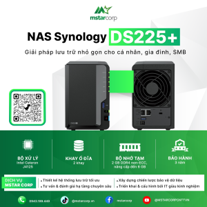 Thiết bị lưu trữ NAS Synology DS225+