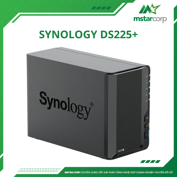 Thiết bị lưu trữ NAS Synology DS225+ mặt phải