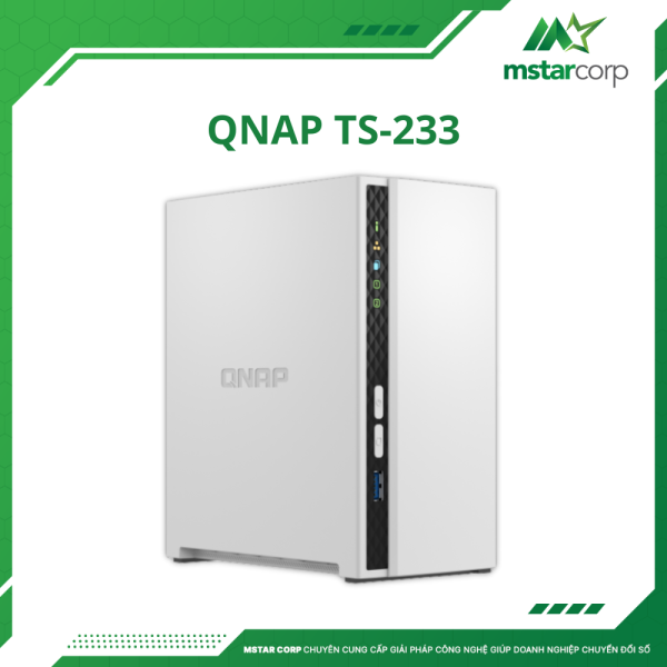Thiết bị lưu trữ NAS QNAP TS-233 mặt phải