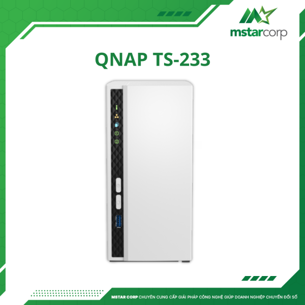 Thiết bị lưu trữ NAS QNAP TS-233 mặt trước