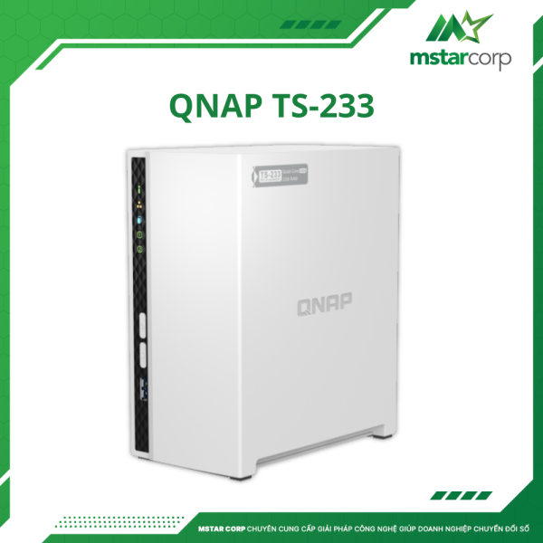 Thiết bị lưu trữ NAS QNAP TS-233 mặt trái