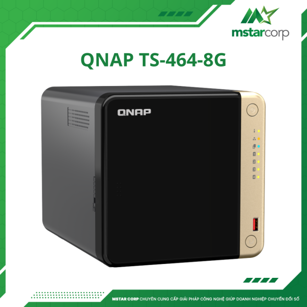 Thiết bị lưu trữ NAS QNAP TS-464-8G mặt phải