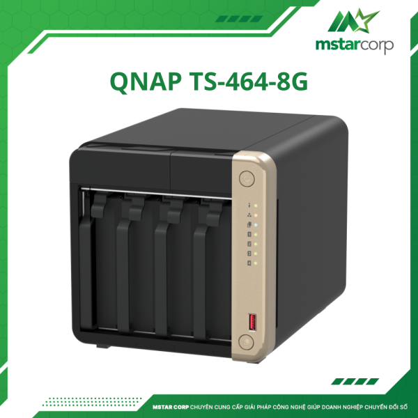 Thiết bị lưu trữ NAS QNAP TS-464-8G khay