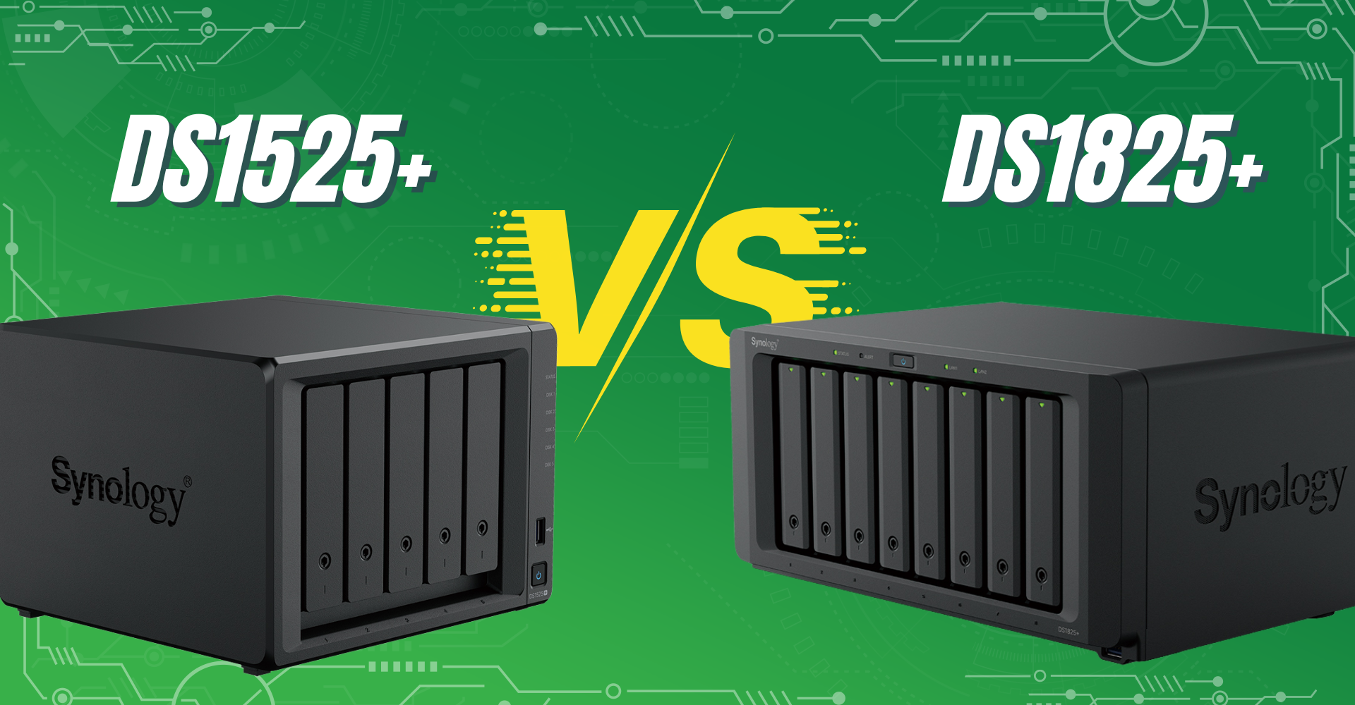 DS1621+ vs DS1825+