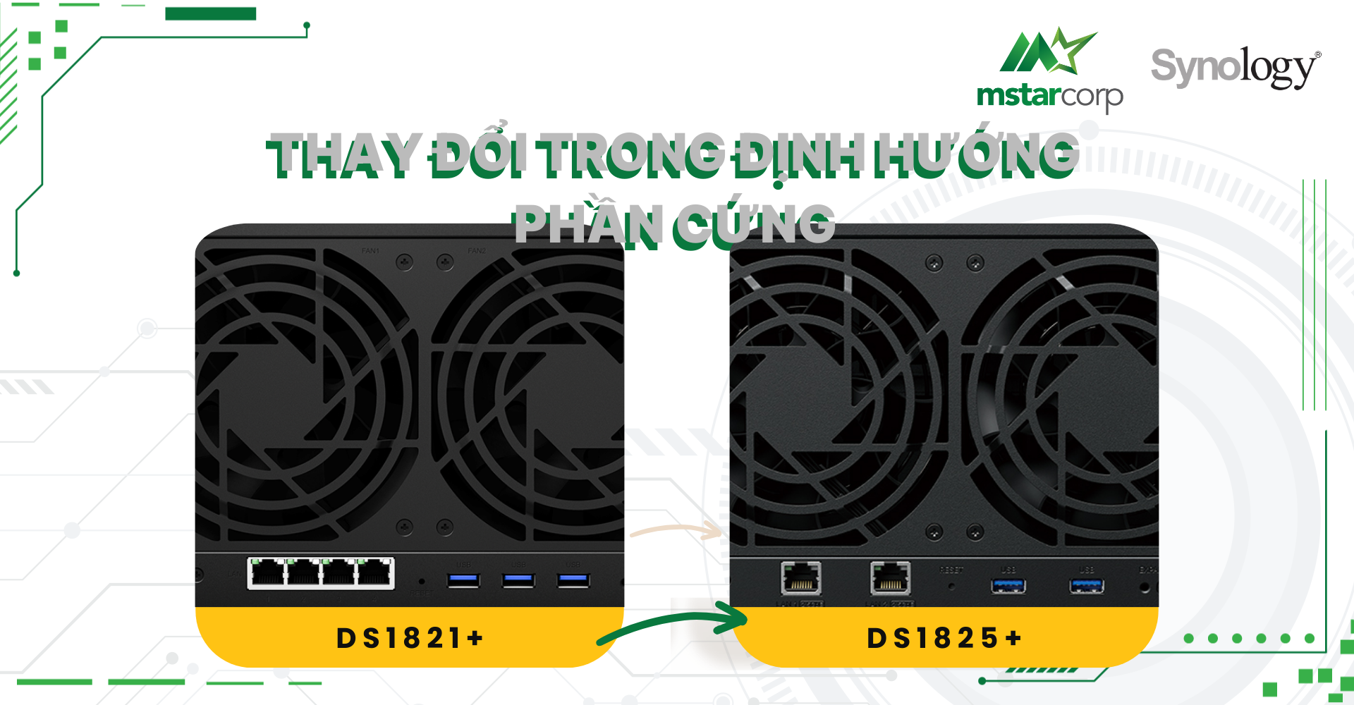 DS1825+ vs DS1821+: Sự thay đổi trong định hướng phần cứng của Synology