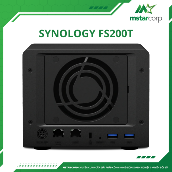 Thiết bị lưu trữ Synology FS200T mặt sau
