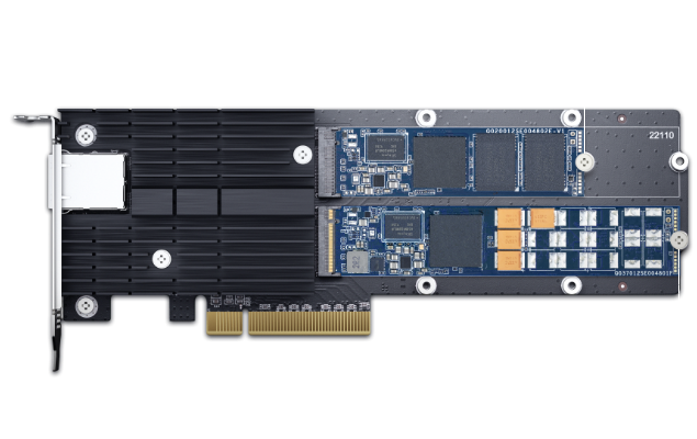 RS1221+ vs DS1825+: SSD Cache với khe cắm M.2 NVMe