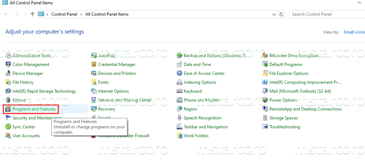 Cách 4: Gỡ & cài đặt lại phần mềm đang gặp lỗi Nếu lỗi Microsoft Visual C ++ Runtime Error R6025