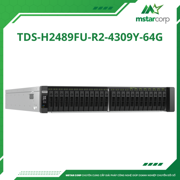 Thiết bị lưu trữ NAS QNAP TDS-h2489FU-R2-4309Y-64G mặt phải
