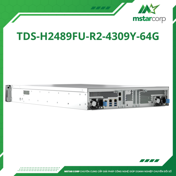 Thiết bị lưu trữ NAS QNAP TDS-h2489FU-R2-4309Y-64G sau