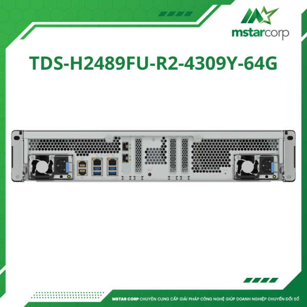 Thiết bị lưu trữ NAS QNAP TDS-h2489FU-R2-4309Y-64G mặt sau