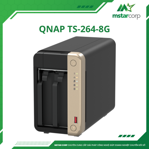 Thiết bị lưu trữ NAS QNAP TS-264-8G khay