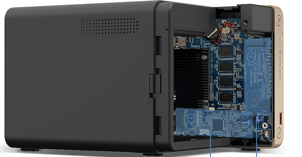 Tăng tốc độ xử lý bằng SSD M.2 trên TS-464-8G