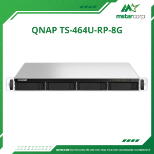 Thiết bị lưu trữ NAS QNAP TS-464U-RP-8G trước